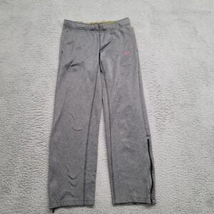Nike Pants Womens Small Gray Livestrong Spellout‎ Pink Swoosh Therma Fit Active
